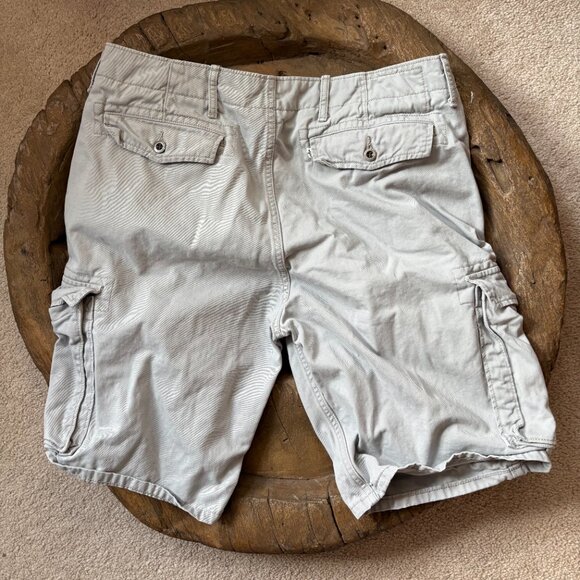 Levi's heavyweight cotton tan cargo shorts dadcore 90s street gorpcore men's 36 - Picture 2 of 5